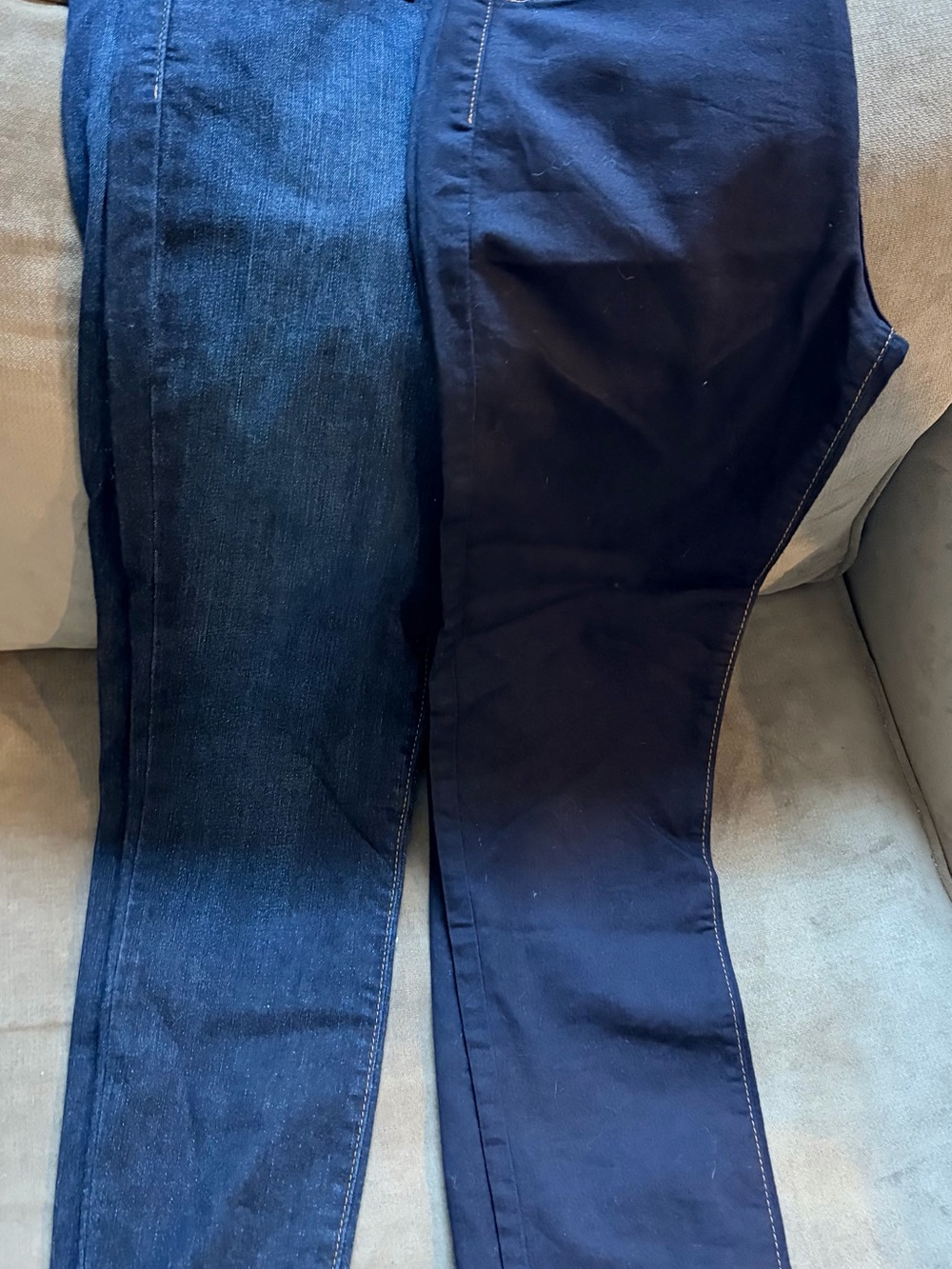 Judy Blue Two-Tone Blue Jeggings - Dark & Navy